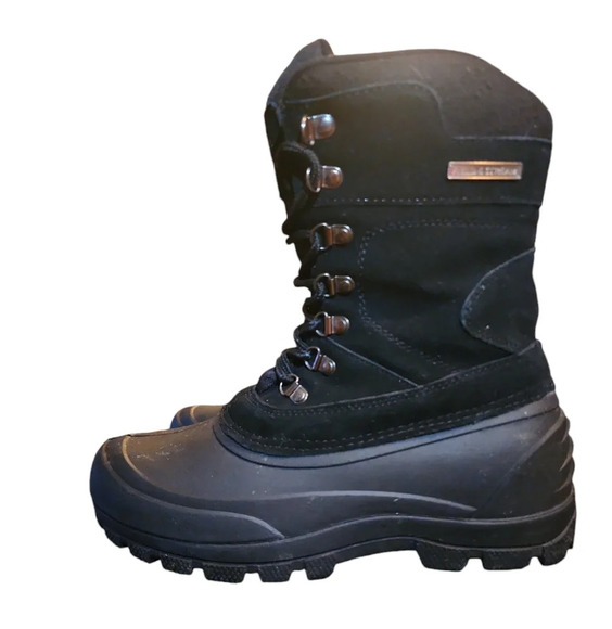 Field & Stream Black Thinsulate Lined Pac snow Boot fisherman woman size 7 Kid 5 - Picture 1 of 8